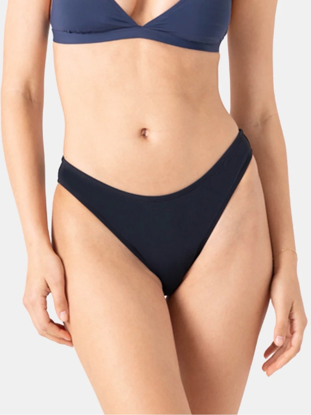 Roxy Navy Bikini Bottom - Classic High Cut Sz XL NWT